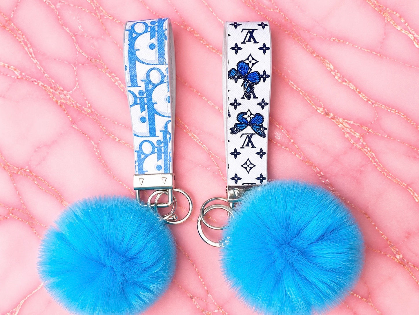 Pretty Savage Wristlet & Pom Pom Keychain