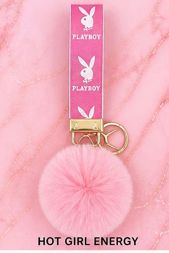 Pretty Savage wristlet with Pom Pom Keychain