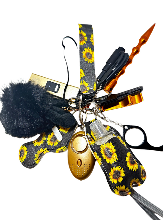 Sunflower Keychain