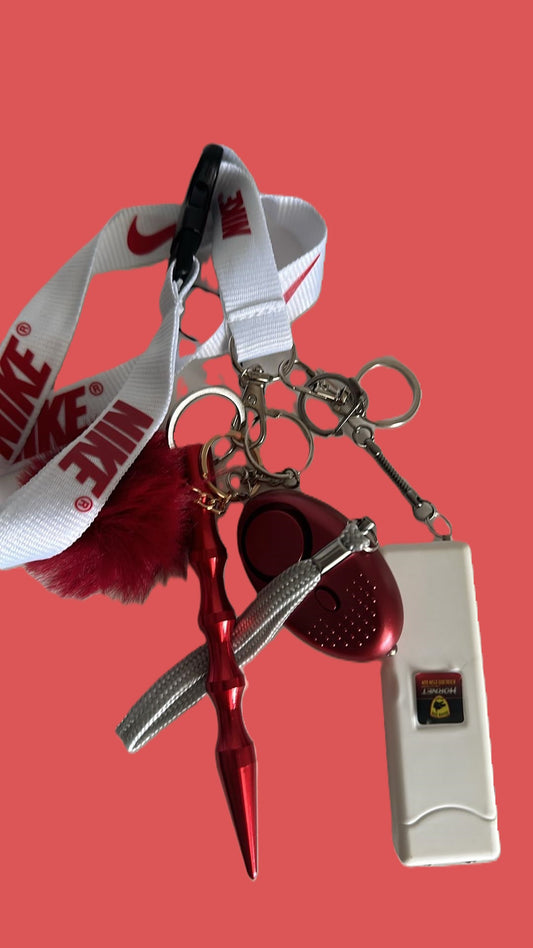 Red velvet Nike keychain