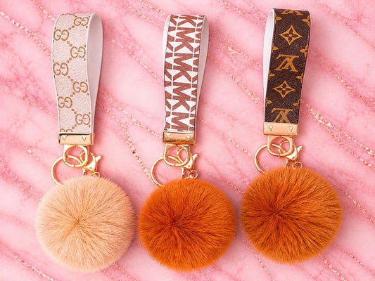 Pretty savage wristlet & Pom Pom keychain