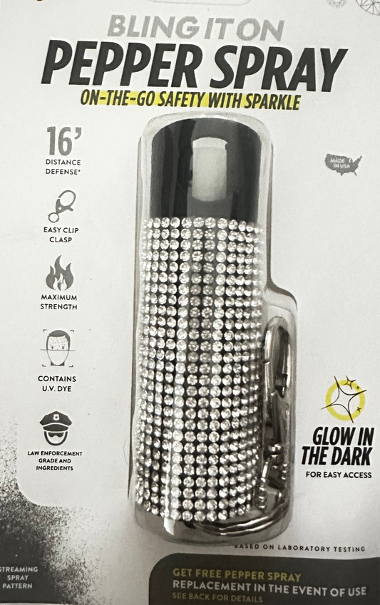 Silver Bling Pepper Spray