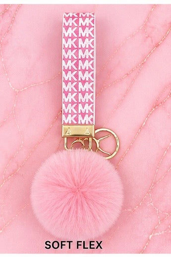 Pretty Savage wristlet with Pom Pom Keychain