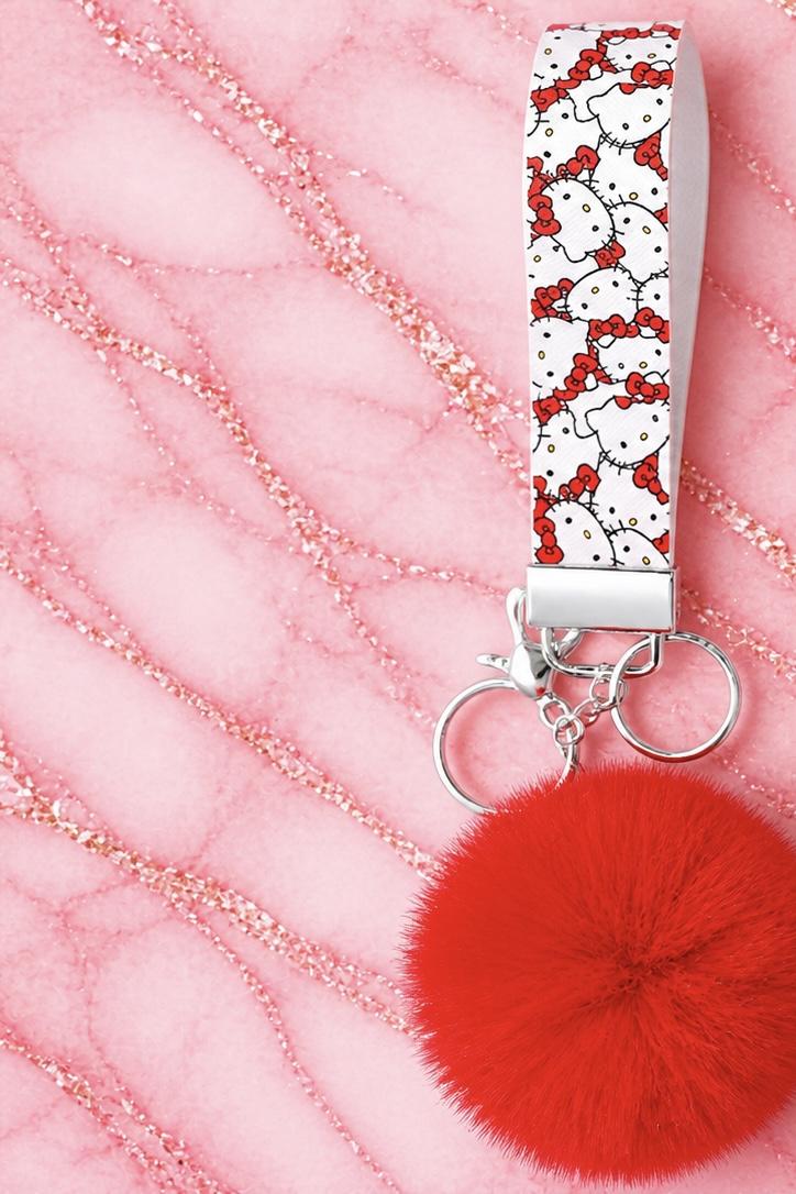 Pretty savage wristlet & Pom Pom Keychain