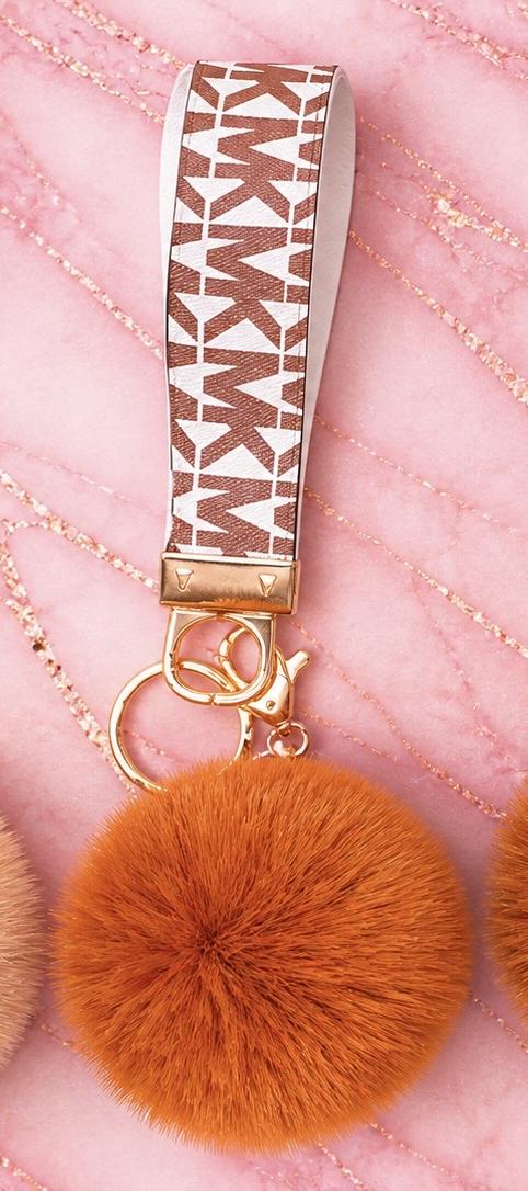 Pretty savage wristlet & Pom Pom keychain