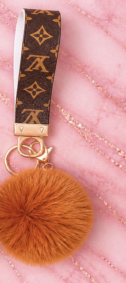 Pretty savage wristlet & Pom Pom keychain