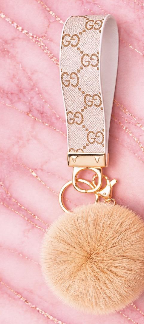 Pretty savage wristlet & Pom Pom keychain
