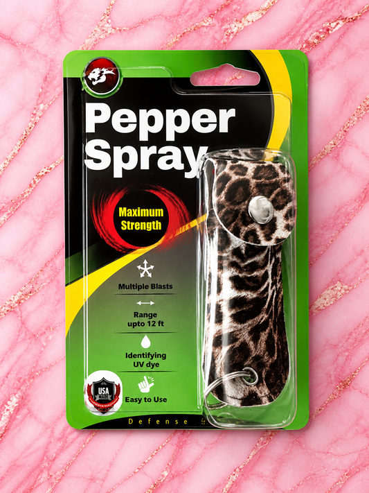 Leopard print Pepper Spray