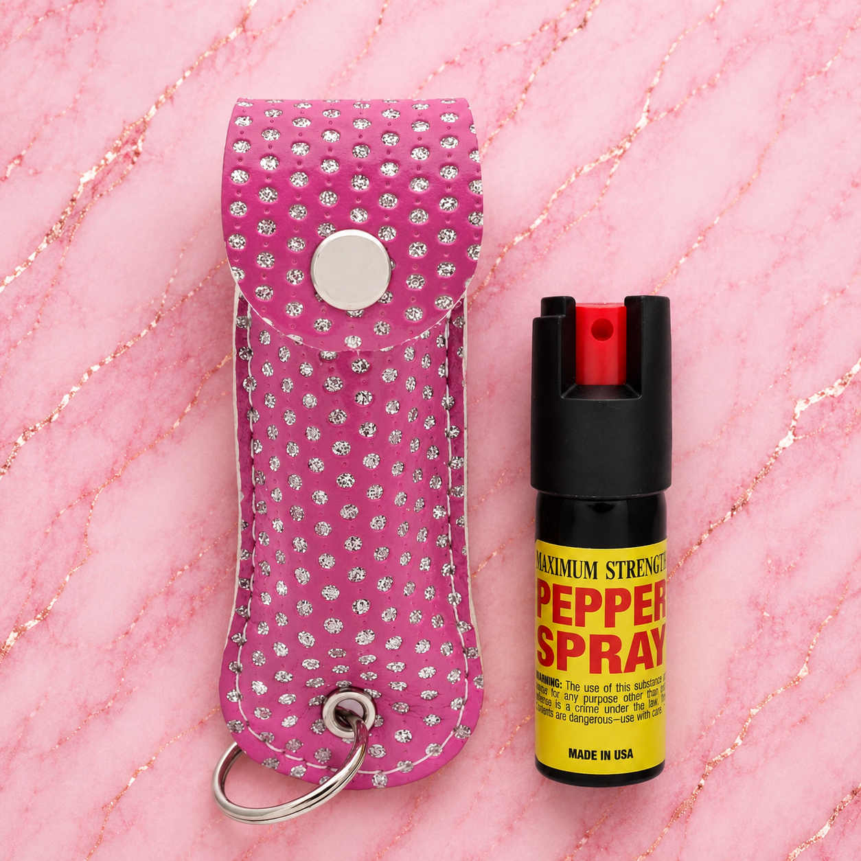 Leather Case with Pepper Spray